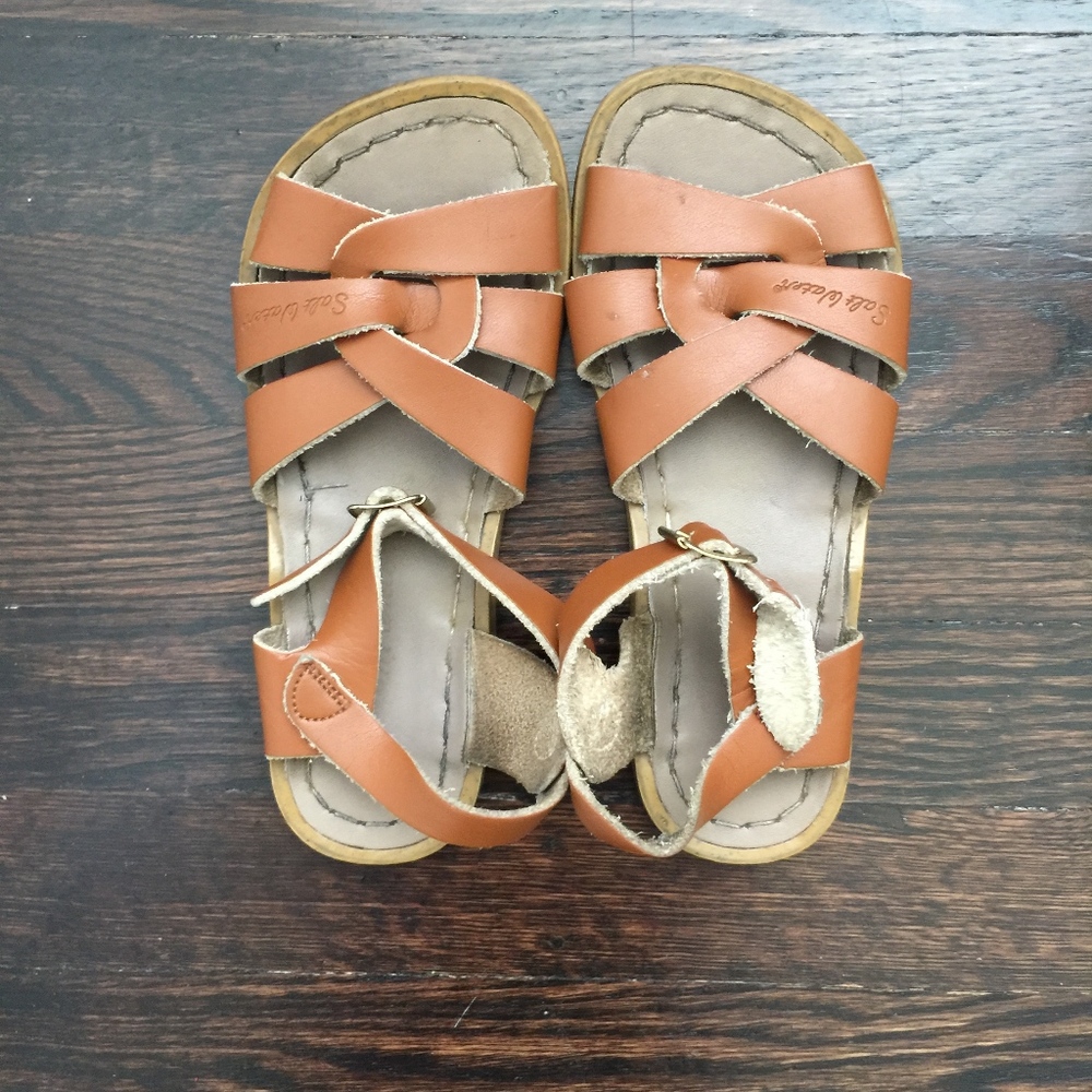Girls Brown Salt water Sandals